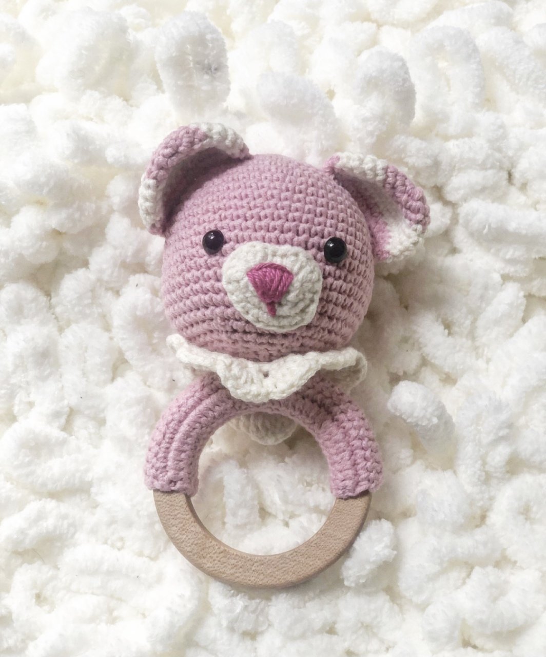 Amigurumi Ayıcık / Pembe Çıngırak