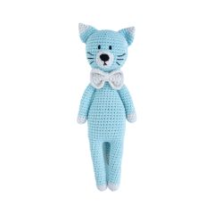 Amigurumi Kedi Oyuncak Mavi